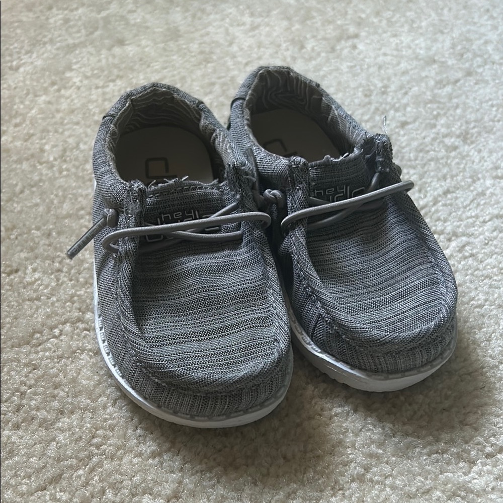 Hey Dude Gray Moccasin Slip-On Shoes